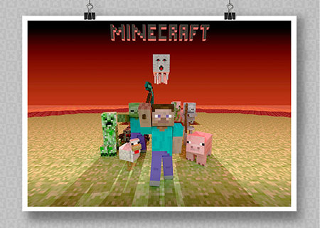 RM minecraft  poster